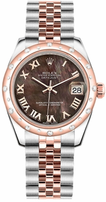 ROLEX Datejust 31 Automatic Rose Gold & Steel Watch 178341-0027 Image 1