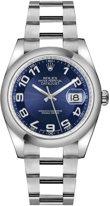 ROLEX Datejust 36 Blue Dial Automatic Watch 116200 Image 1