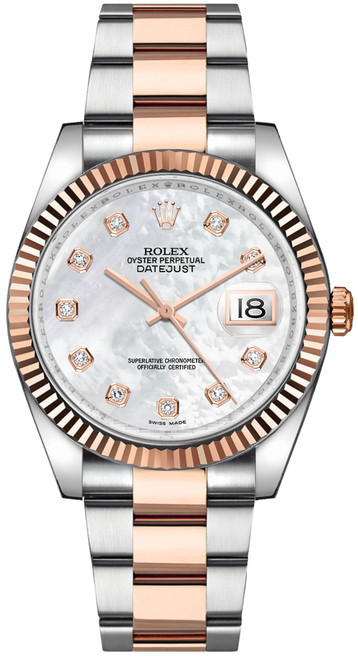 ROLEX Datejust 36 Mother Of Pearl Diamond Watch 116231-0079 Image 1
