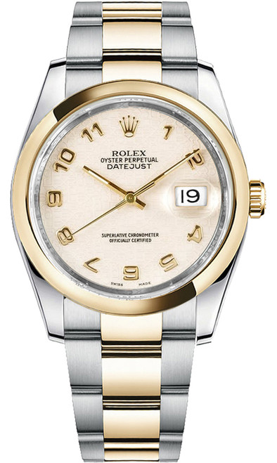 ROLEX Datejust 36 Ivory Dial Watch 116203 Image 1