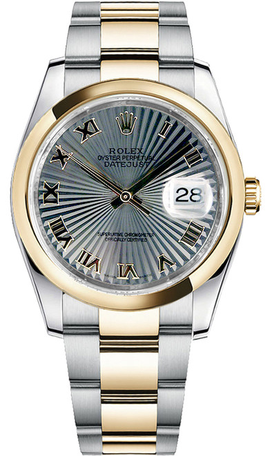 ROLEX Datejust 36 Automatic Gold & Steel Watch 116203 Image 1