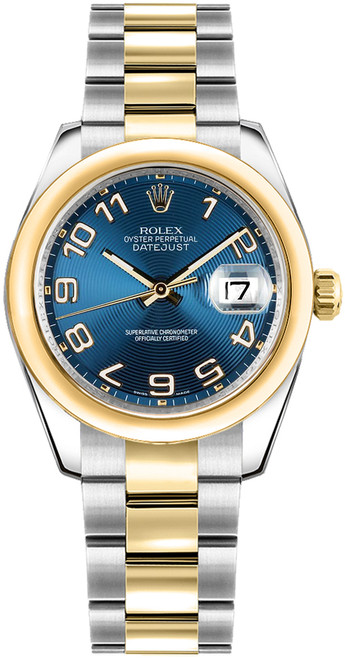 ROLEX Datejust 31 Steel & Gold Blue Dial Watch 178243 Image 1