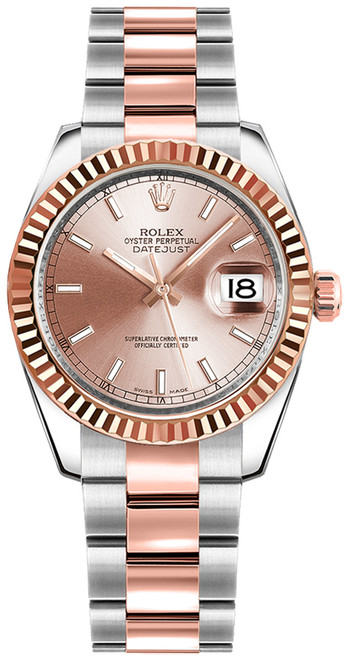 ROLEX Datejust 31 Pink Dial Watch 178271-0001 Image 1 ROLEX Datejust 31 Pink Dial Watch 178271-0001 Image 1