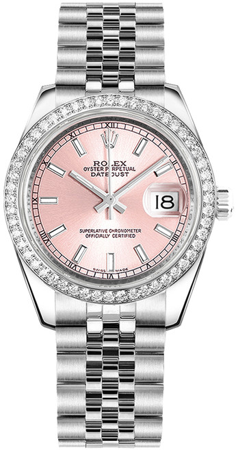 ROLEX Datejust 31 Pink Dial Watch 178384-0032 Image 1