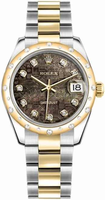 ROLEX Datejust 31 Black Mother Of Pearl Diamond Jubilee Women'S 178343-0047 Image 1