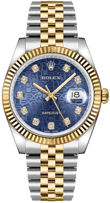 ROLEX Datejust 36 Blue Diamond Jubilee Watch 116233 Image 1 ROLEX Datejust 36 Blue Diamond Jubilee Watch 116233 Image 1