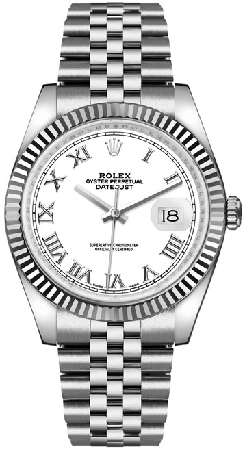 ROLEX Datejust 36 White Roman Dial Watch 116234-0089 Image 1