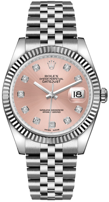 ROLEX Datejust 36 Pink Diamond Watch 116234 Image 1
