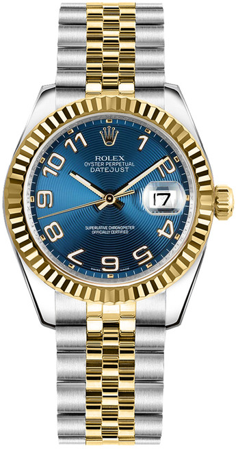 ROLEX Datejust 31 Blue Dial Women'S Watch 178273 Image 1