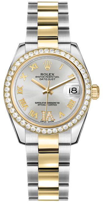 ROLEX Datejust 31 Silver Dial Diamond Women'S Watch 178383-0019 Image 1