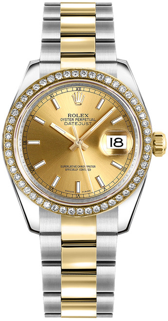 ROLEX Datejust 31 Champagne Dial Watch 178383-0048 Image 1