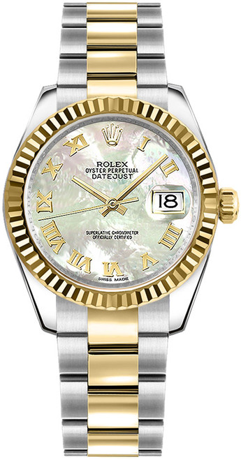 ROLEX Datejust 31 White Mother Of Pearl Dial Women'S Watch 178273-0037 Image 1