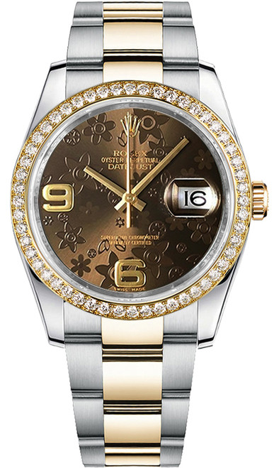 ROLEX Datejust 36 Yellow Gold & Steel Watch 116243-0007 Image 1