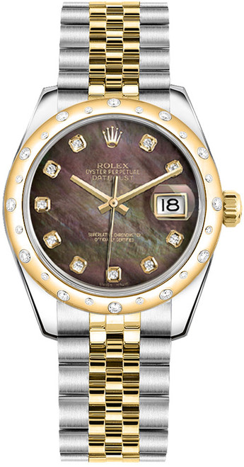 ROLEX Datejust 31 Black Mother Of Pearl Jubilee Women'S Watch 178343-0010 Image 1