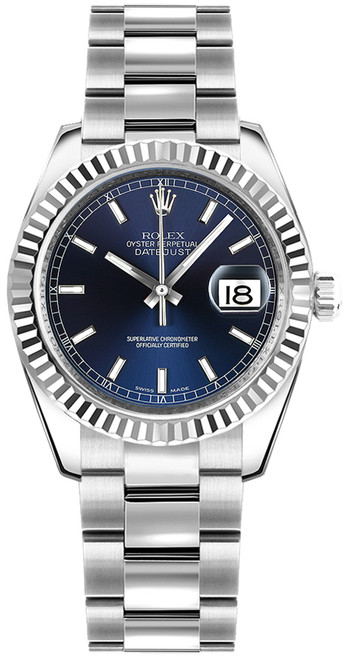 ROLEX Datejust 31 Blue Dial Oyster Bracelet Automatic Watch 178274-0038 Image 1
