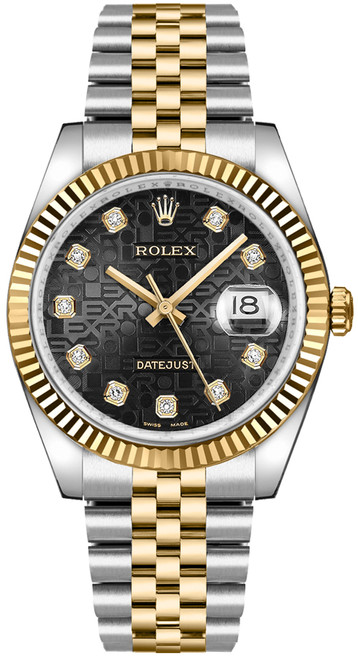 ROLEX Datejust 36 Jubilee Black Dial Luxury Watch 116233-0208 Image 1