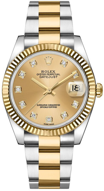 ROLEX Datejust 36 18K Yellow Gold & Steel Watch 116233-0191 Image 1