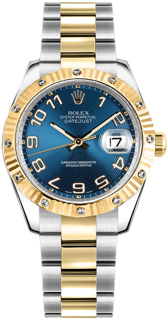 ROLEX Datejust 31 Automatic Blue Dial Oyster Bracelet Watch 178313 Image 1