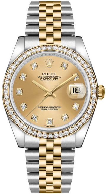 ROLEX Datejust 36 Stainless Steel & Yellow Gold Watch 116243-0005 Image 1