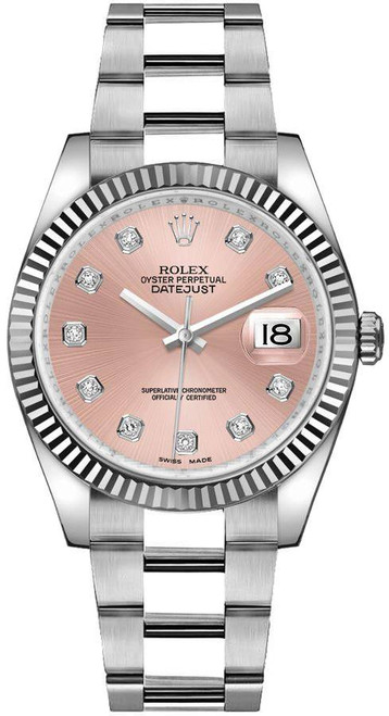 ROLEX Datejust 36 Pink Diamond Dial Ladies Watch 116234 Image 1