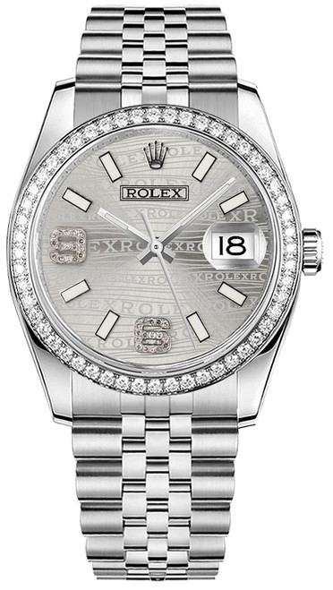 ROLEX Datejust 36 Solid 18K White Gold & Steel Watch 116244 Image 1