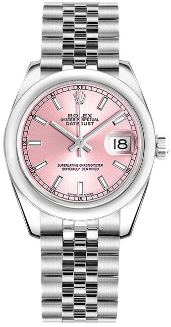 ROLEX Datejust 31 Pink Dial Ladies Watch 178240 Image 1