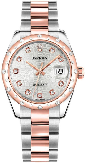 ROLEX Datejust 31 Stainless Steel & Rose Gold Watch 178341-0036 Image 1 ROLEX Datejust 31 Stainless Steel & Rose Gold Watch 178341-0036 Image 1