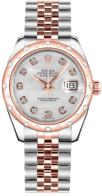 ROLEX Datejust 31 Mother Of Pearl Diamond Jubilee Bracelet Watch 178341-0004 Image 1
