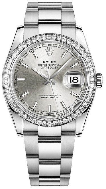 ROLEX Datejust 36 White Gold & Oystersteel Watch 116244 Image 1