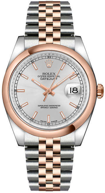 ROLEX Datejust 36 Silver Dial Watch 116201 Image 1