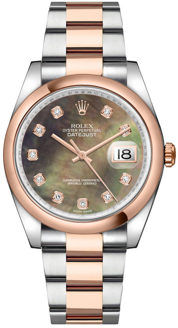 ROLEX Datejust 36 Stainless Steel & Rose Gold Watch 116201-0079 Image 1