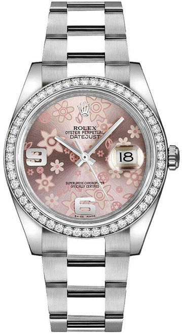 ROLEX Datejust 36 Pink Dial Women'S Watch 116244 Image 1