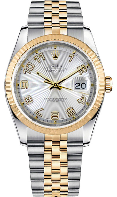 ROLEX Datejust 36 Jubilee Bracelet Silver Dial Watch 116233 Image 1