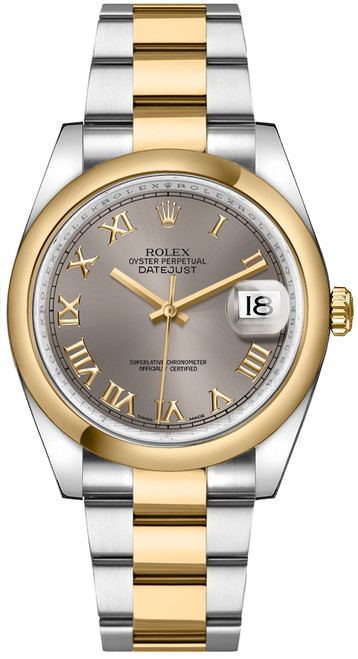ROLEX Datejust 36 Domed Bezel Oyster Bracelet Unisex Watch 116203-0137 Image 1