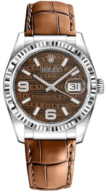 ROLEX Datejust 36 Bronze Dial Watch 116139 Image 1