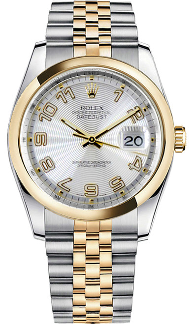 ROLEX Datejust 36 Yellow Gold Domed Bezel Watch 116203 Image 1