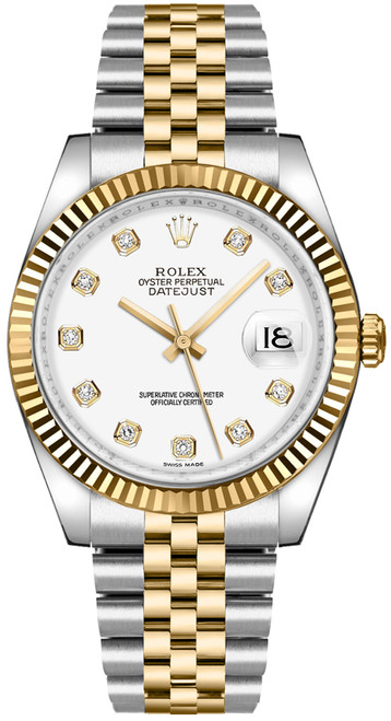 ROLEX Datejust 36 White Diamond Dial Luxury Watch 116233 Image 1