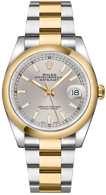 ROLEX Datejust 36 Silver Dial Oyster Bracelet Watch 116203-0131 Image 1