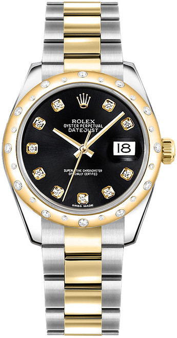 ROLEX Datejust 31 Black Diamond Women'S Watch 178343-0039 Image 1