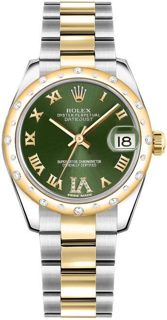ROLEX Datejust 31 Green Dial Oyster Bracelet Women'S Watch 178343-0001 Image 1