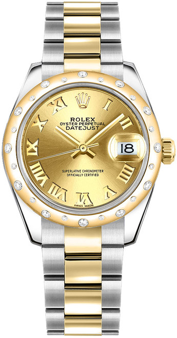 ROLEX Datejust 31 Champagne Roman Numeral Dial Women'S 178343-0005 Image 1
