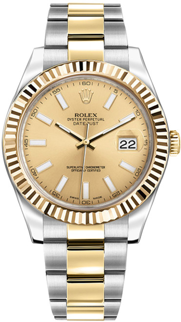 ROLEX Datejust Ii 41 Stainless Steel 
Yellow Gold Watch 116333-0006 Image 1