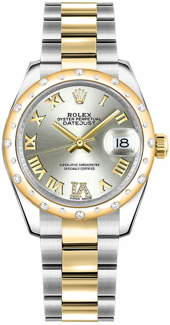 ROLEX Datejust 31 Automatic Gold & Steel Diamond Women'S Watch 178343 Image 1