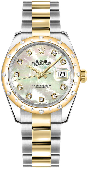 ROLEX Datejust 31 Mother Of Pearl Diamond Watch 178343-0006 Image 1