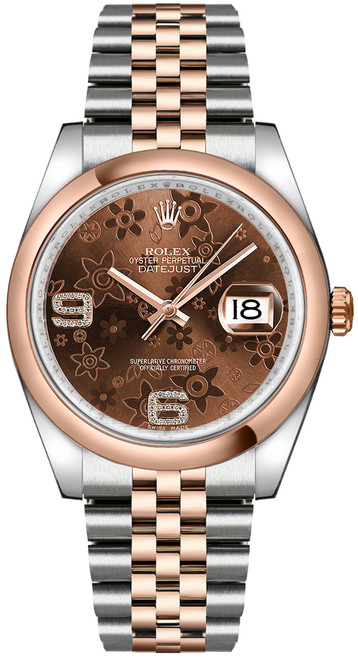 ROLEX Datejust 36 Steel & Rose Gold Watch Women'S 116201-0104 Image 1