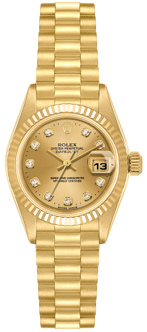 ROLEX Lady-Datejust 26 18K Yellow Gold Women'S Luxury Watch 79178 Image 1