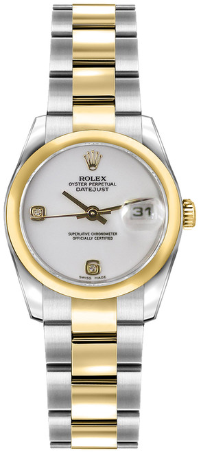 ROLEX Lady-Datejust 26 White Dial Diamond Women'S Watch 179163 Image 1 ROLEX Lady-Datejust 26 White Dial Diamond Women'S Watch 179163 Image 1