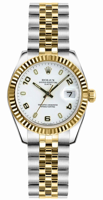 ROLEX Lady-Datejust 26 White Dial Women'S Automatic Watch 179173 Image 1