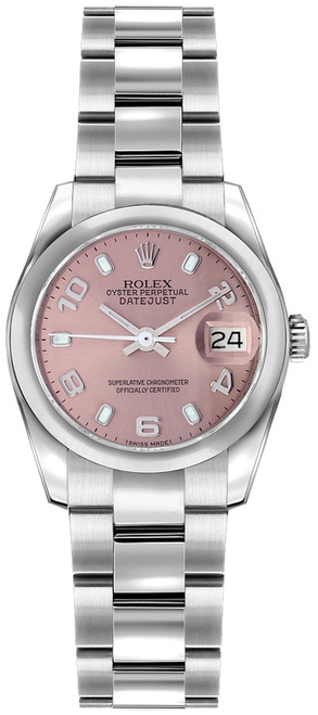 ROLEX Lady-Datejust 26 Pink Dial Oyster Bracelet Women'S Watch 179160 Image 1