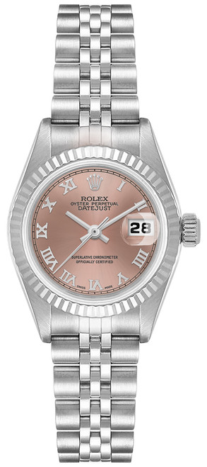 ROLEX Lady-Datejust 26 Pink Roman Dial Women'S Watch 79174 Image 1